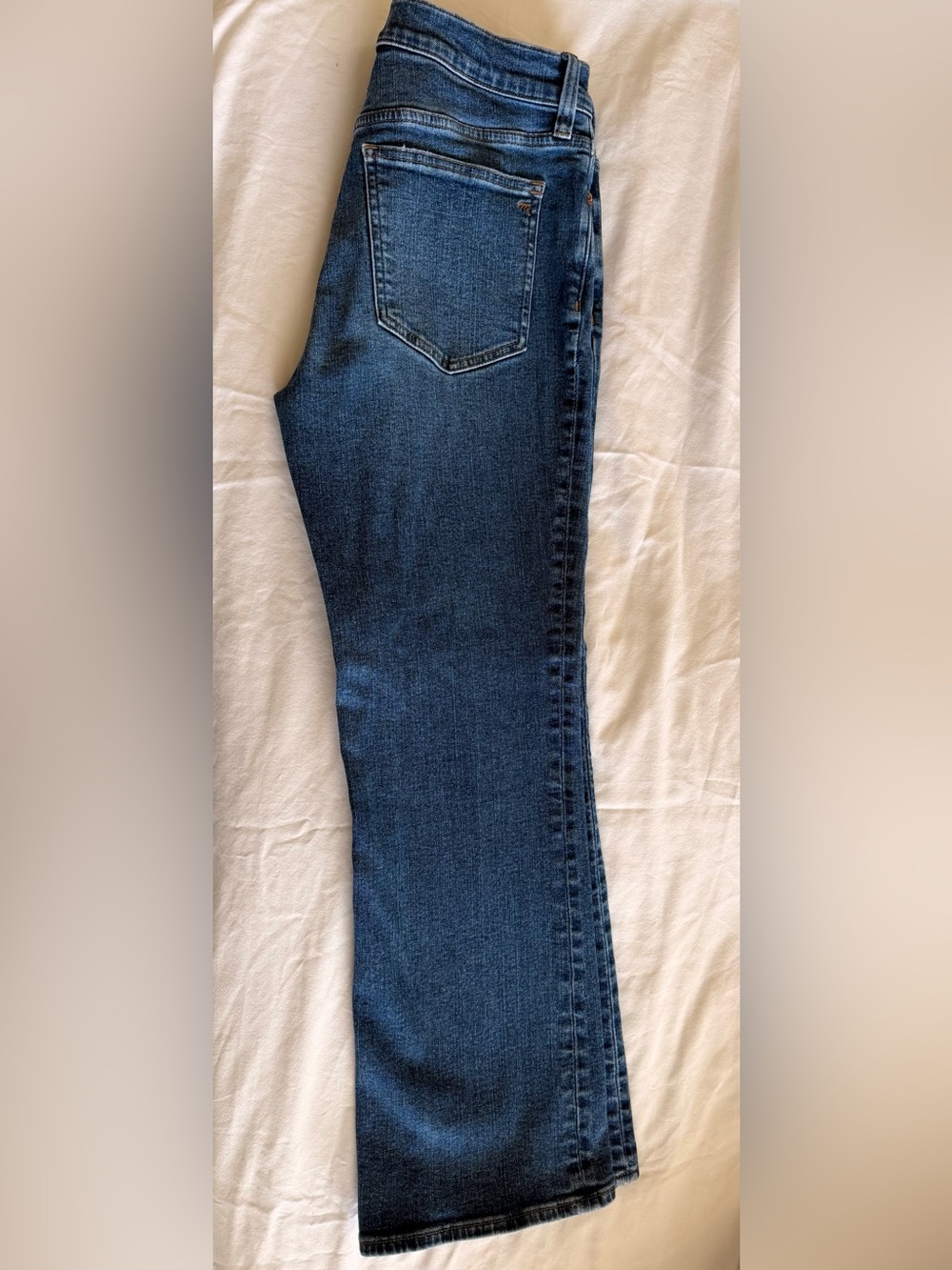 Madewell Blue Wide-Leg Flare Jeans